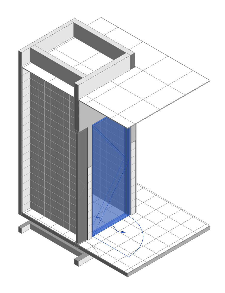 mirrored door in Revit
